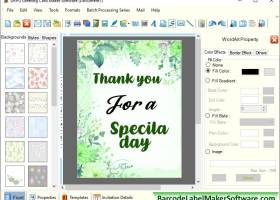 Greetings Card Designing Software screenshot