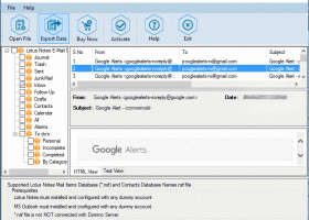 Notes to Outlook Export screenshot