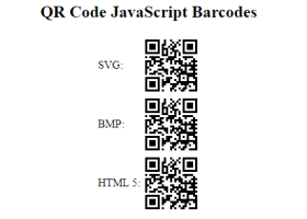 JavaScript QR Code Generator screenshot
