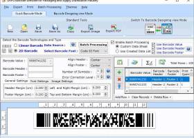 Packaging Barcode Creating Application screenshot