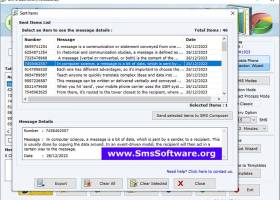 Mobile SMS Software screenshot