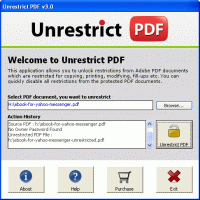 PCVARE PDF Restriction Remover screenshot