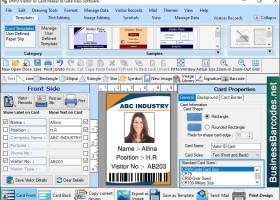 Visiting ID Card Designing Software screenshot