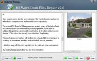 SysInfoTools MS Word Docx File Recovery screenshot