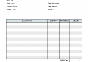 Printable Invoice Template screenshot