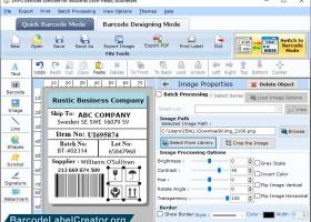 Industrial Barcode Software screenshot