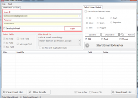 Gmail Email Extractor screenshot