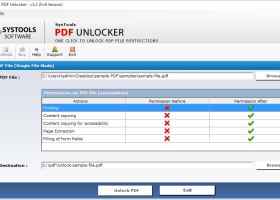 SysTools PDF Unlocker screenshot