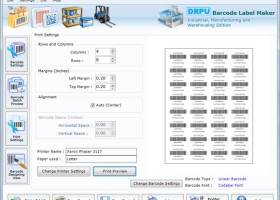 Software to Create Industrial Barcodes screenshot