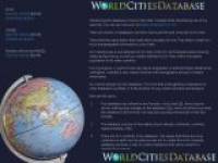 World Cities Database - MySQL screenshot