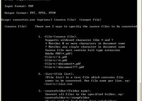 Okdo PDF to PowerPoint Command Line screenshot
