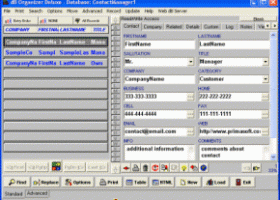 Contact Organizer Deluxe screenshot