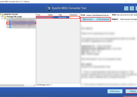 Sysinfo MSG to PST Converter screenshot