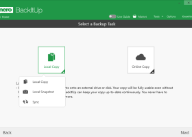 Nero BackItUp screenshot