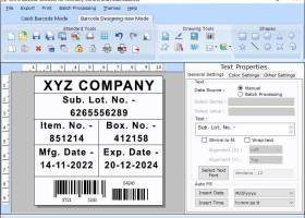 Logistic Barcode Designing Software screenshot