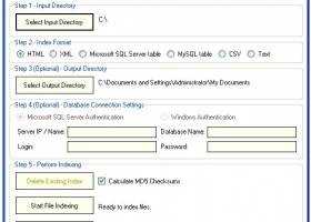 Advanced File Indexer screenshot