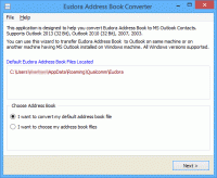 Convert Eudora Address Book to Outlook screenshot