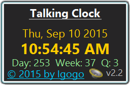 Talking Clock screenshot