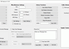 Logiccode GSM SMS.Net Library screenshot