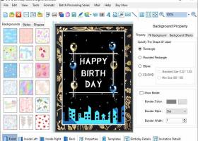 Birthday Greeting Card Designing Tool screenshot