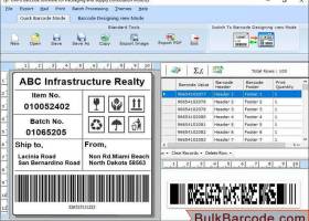 Parcels and Luggage Barcode Generator screenshot