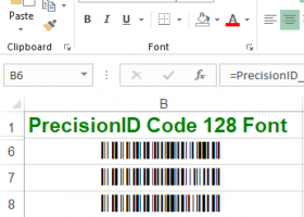 PrecisionID Code 128 Fonts screenshot