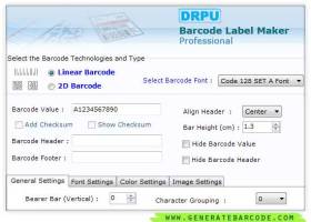 Generate Barcode screenshot