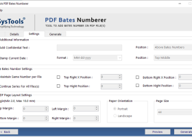 SysTools PDF Bates Numberer screenshot