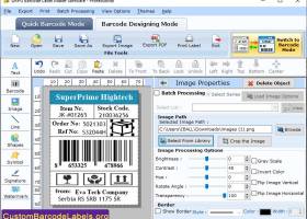 Professional Custom Barcode Label screenshot