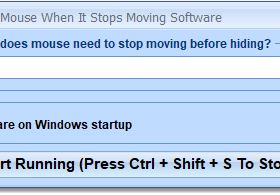 Automatically Hide Mouse When It Stops Moving Software screenshot
