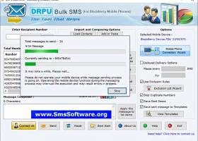 Blackberry Text Messaging Tool screenshot