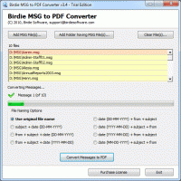 Save MSG as PDF screenshot