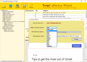 Gmail Backup to PDF Format screenshot