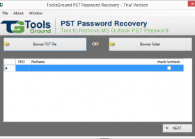 ToolsGround PST Password Recovery screenshot