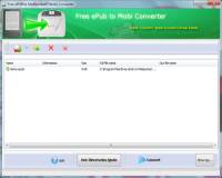 Free Mrosoft Converter Mobi from EPub screenshot