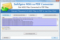 Export MSG to PDF screenshot