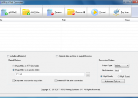 AFP to HTML Converter screenshot