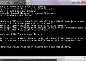 Ajax Minifier screenshot