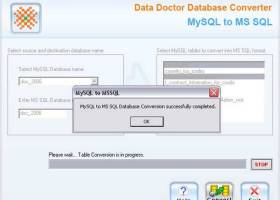 MySQL to MSSQL Database Conversion screenshot