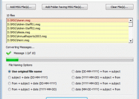 Export Multiple MSG to PDF screenshot