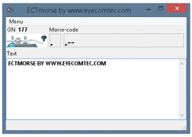 ECTmorse screenshot