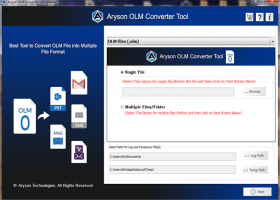 Aryson OLM Converter screenshot