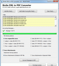 EML PDF Tool screenshot