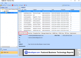 MBOX to PDF Converter screenshot