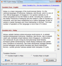 FREE English-Malay Translator screenshot