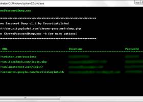 Chrome Password Dump screenshot