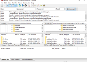 FileZilla Portable screenshot