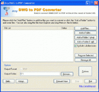 DWG to PDF Converter 2011.1 screenshot
