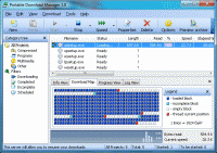 MetaProducts Portable Downloader Manager screenshot