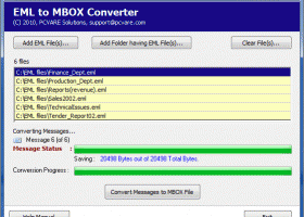 Convert EML Files to MBOX screenshot